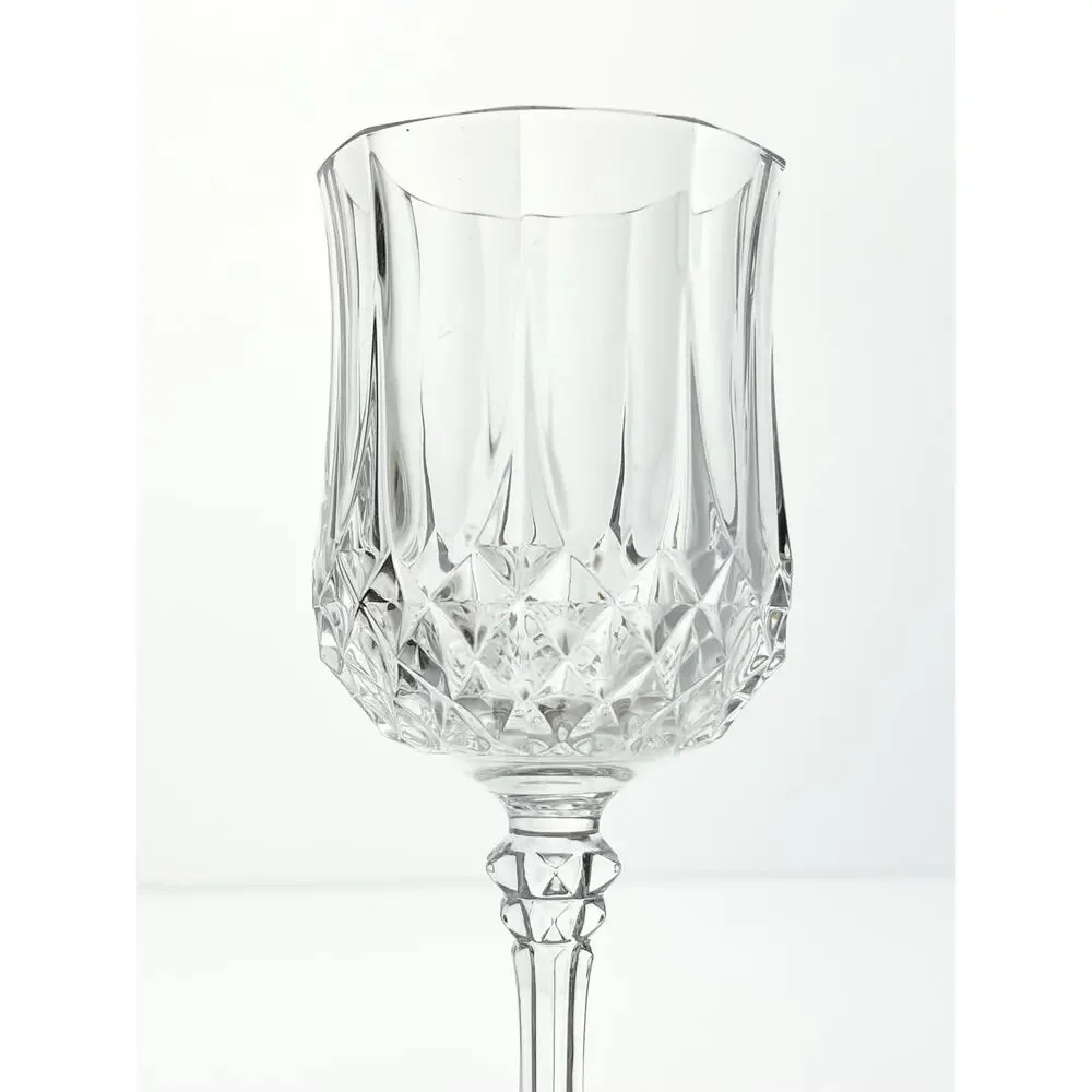 Cristal d’Arques “Longchamp” Set of 9 Crystal Wine Glasses 6 1/2” 6oz